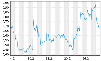 Chart Mini Future Long Verbio Vereinigte Bioenergie - 1 Month