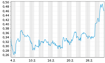 Chart Mini Future Short Volkswagen - 1 Month