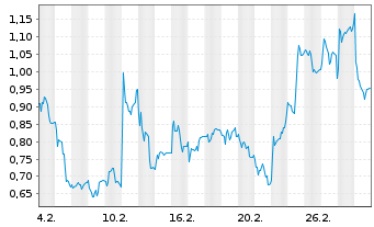 Chart Mini Future Long Verbio Vereinigte Bioenergie - 1 Month