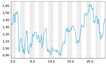 Chart Mini Future Long Bloom Energy - 1 Monat