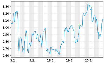 Chart Mini Future Long Bloom Energy - 1 Monat