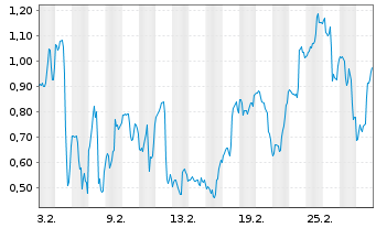 Chart Mini Future Long Bloom Energy - 1 Monat