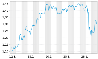 Chart Mini Future Short Carnival - 1 Monat