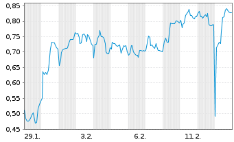 Chart Mini Future Long Jenoptik - 1 Monat