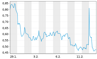 Chart Mini Future Short Jenoptik - 1 Month