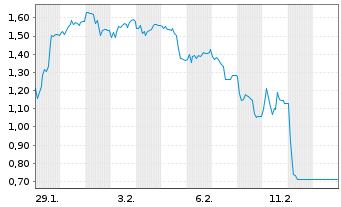 Chart Mini Future Short Kion Group - 1 Monat