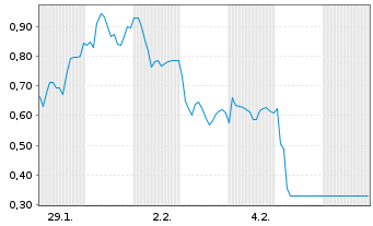 Chart Mini Future Short Salzgitter - 1 Monat