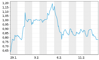 Chart Mini Future Short Bitcoin Group - 1 Monat