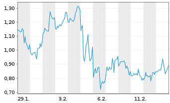 Chart Mini Future Short NIO - 1 Month