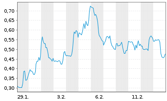Chart Mini Future Short Riot Blockchain - 1 Monat