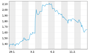 Chart Mini Future Short PVA TePla - 1 Monat