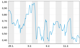 Chart Mini Future Long Bloom Energy - 1 Monat