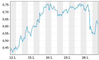 Chart Mini Future Short Carnival - 1 Monat