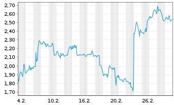 Chart Mini Future Short First Solar - 1 Monat
