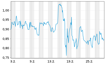 Chart Mini Future Short BICO Group - 1 Monat