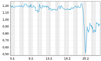 Chart Mini Future Short B.R.A.I.N. Biotechnology - 1 Monat