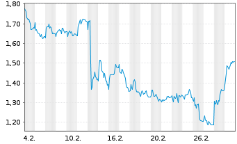 Chart Mini Future Short Fielmann - 1 Monat