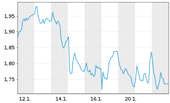Chart Mini Future Long Industria de Diseno Textil - 1 Monat