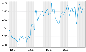 Chart Mini Future Short Industria de Diseno Textil - 1 Monat