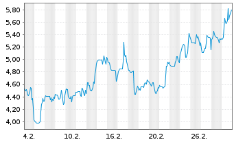 Chart Mini Future Short Federal National Mortgage - 1 Monat