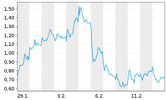 Chart Mini Future Short RENK Group - 1 Monat