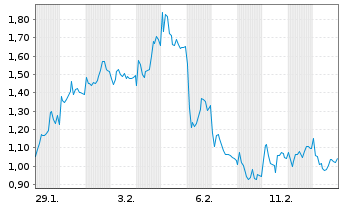 Chart Mini Future Short RENK Group - 1 Monat