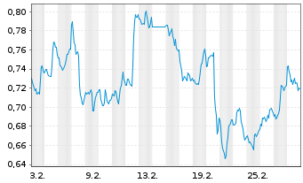 Chart Mini Future Short PDD Holdings - 1 Monat