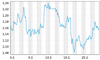 Chart Mini Future Short PDD Holdings - 1 Monat