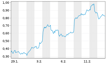 Chart Mini Future Long BASF - 1 Monat