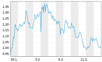 Chart Mini Future Short Infineon - 1 Monat