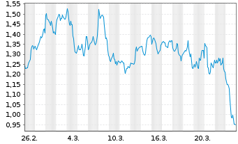 Chart Mini Future Short AMD - 1 Monat