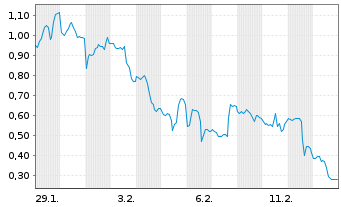 Chart Mini Future Long Meta Platforms - 1 Monat