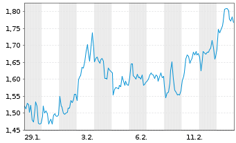 Chart Mini Future Short LVMH - 1 Monat