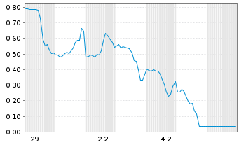 Chart Mini Future Long Microstrategy - 1 Monat