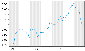 Chart Mini Future Short Microstrategy - 1 Monat