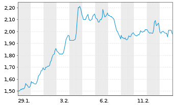 Chart Mini Future Long Berkshire Hathaway - 1 Monat