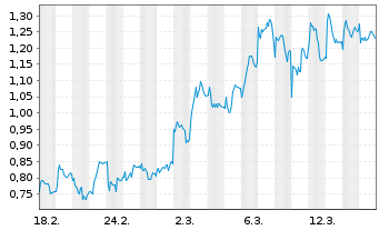 Chart Mini Future Short Porsche - 1 Monat