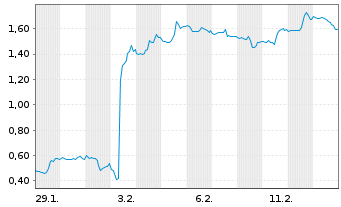 Chart Mini Future Short PayPal - 1 Monat