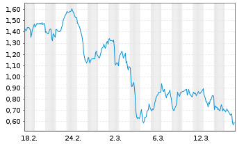 Chart Mini Future Short Coinbase - 1 Monat