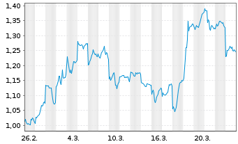 Chart Mini Future Short Alibaba - 1 Monat