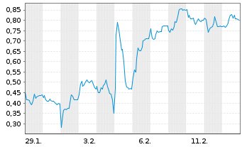 Chart Mini Future Long Hexatronic Group - 1 Monat