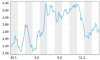 Chart Mini Future Short Micron - 1 Monat