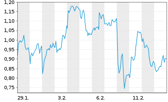 Chart Mini Future Long BP PLC - 1 Monat