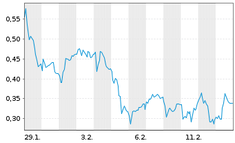 Chart Mini Future Long Mutares - 1 Monat