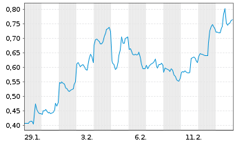 Chart Mini Future Short Baidu - 1 Monat