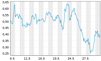 Chart Mini Future Long Palantir - 1 Month