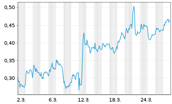 Chart Mini Future Short Grenke - 1 Monat
