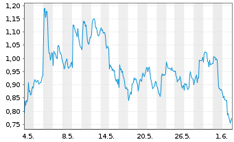 Chart Mini Future Long Novo-Nordisk - 1 Monat