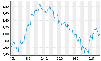 Chart Mini Future Short RENK Group - 1 Monat
