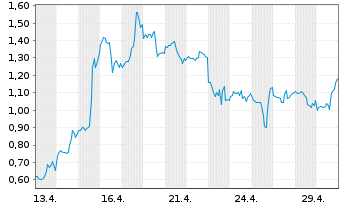 Chart Mini Future Long Tesla - 1 Monat